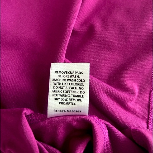 Marika Tek Ladies SZLarge Pink Sports Bra Top No Pads Work Out Active Ta…​​​​​​​ - Picture 5 of 9